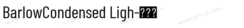 BarlowCondensed Ligh字体转换